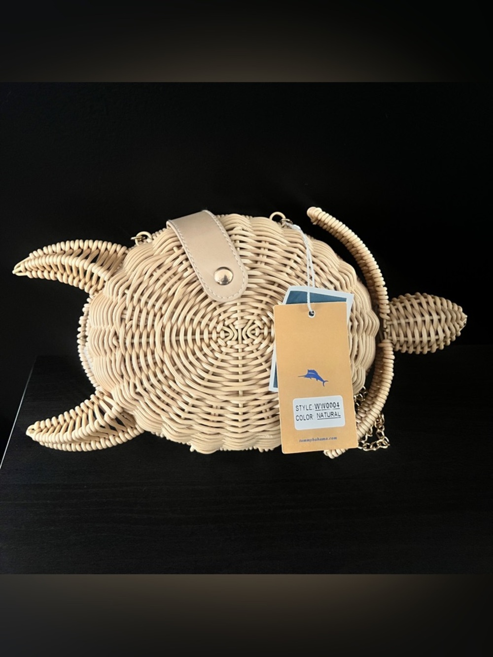 NEW Viral Tommy Bahama Wicker Sea Turtle Crossbody Bag Purse Handbag - Picture 4 of 4